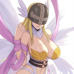 This is a pixiv picture whose title is エンジェウーモン.