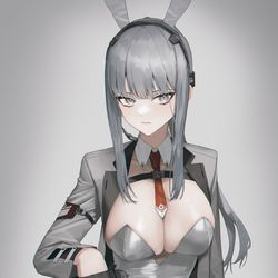 This is a pixiv picture whose title is Haze Bunny girl.