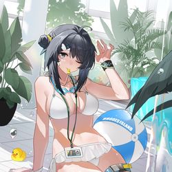 This is a pixiv picture whose title is 💙.