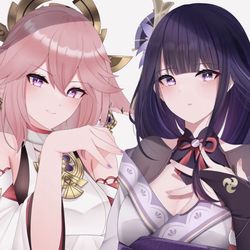 This is a pixiv picture whose title is ネイルカラーチェンジ影神子.