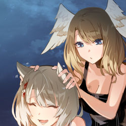 This is a pixiv picture whose title is ミオとユーニ💛.