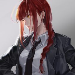 This is a pixiv picture whose title is Makima.