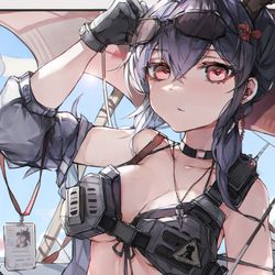 This is a pixiv picture whose title is 在假日威龙陈设计的基础上做了些微小的修改.
