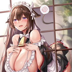 This is a pixiv picture whose title is メイド樫野.