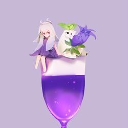 This is a pixiv picture whose title is 桔梗と竜胆.