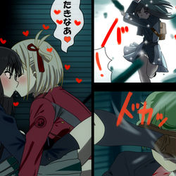 This is a pixiv picture whose title is ちさたきピンチで再会♡Kiss！.