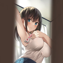 This is a pixiv picture whose title is 乙女の嗜みを見られたくない.