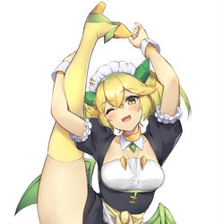 This is a pixiv picture whose title is ドラゴンメイドのI字バランス.