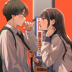 This is a pixiv picture whose title is 恋愛初心者用押しボタン.
