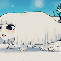 This is a pixiv picture whose title is オオメンバイとコメンバイ.