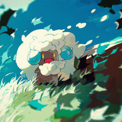 This is a pixiv picture whose title is 青エルフ.