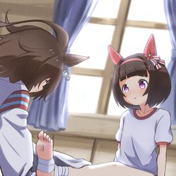This is a pixiv picture whose title is テーピング.
