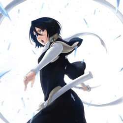 This is a pixiv picture whose title is 朽木ルキア.