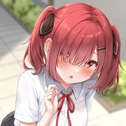 This is a pixiv picture whose title is 「あの…大丈夫ですか…？」.
