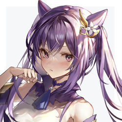This is a pixiv picture whose title is 刻晴.