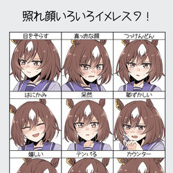 This is a pixiv picture whose title is シリウスちゃんの照れ顔９連発.