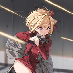 This is a pixiv picture whose title is リコリコ.