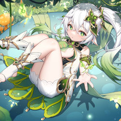 This is a pixiv picture whose title is 一只小草神.