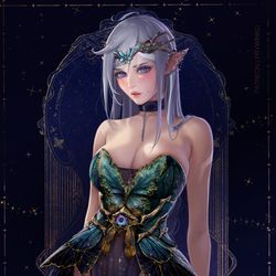 This is a pixiv picture whose title is Chrysi (OC).
