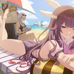 This is a pixiv picture whose title is ファデュイの夏.
