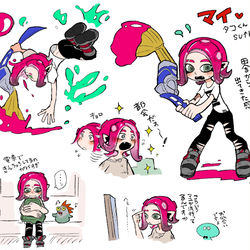 This is a pixiv picture whose title is タコくん.