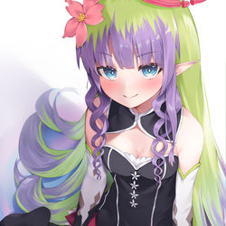 This is a pixiv picture whose title is 膝枕で癒してくれるアメス様♪.