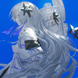 This is a pixiv picture whose title is 霞がついてくる.