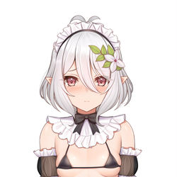 This is a pixiv picture whose title is 水着メイドコッコロちゃん.