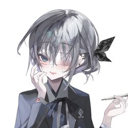 This is a pixiv picture whose title is 葉一（お勉強バージョン）.