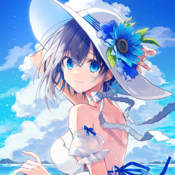 This is a pixiv picture whose title is 夏が待ち遠しいね.
