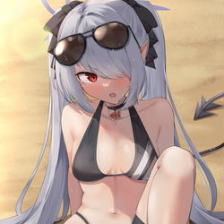 This is a pixiv picture whose title is じろじろ見るな……ヘンタイ…….
