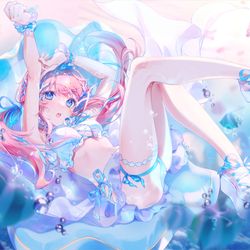 This is a pixiv picture whose title is 【仕事絵】水着くゆり.