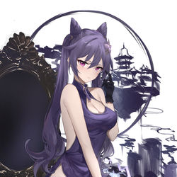 This is a pixiv picture whose title is Keqing.