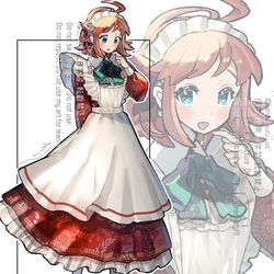 This is a pixiv picture whose title is 【メイド週間】魔救の探索者.