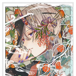 This is a pixiv picture whose title is 鬼灯.