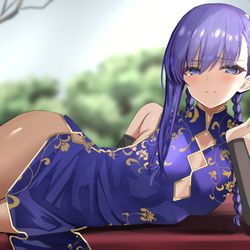 This is a pixiv picture whose title is チャイナ服メルト.