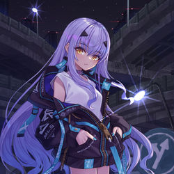 This is a pixiv picture whose title is 深夜の聖杯戦争.