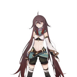 This is a pixiv picture whose title is 日绘，胡桃~.