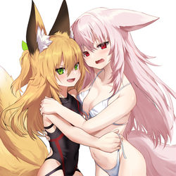 This is a pixiv picture whose title is みずぎつね.