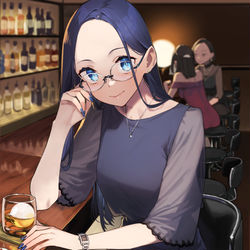 This is a pixiv picture whose title is 近視の姉＃75.