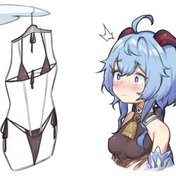 This is a pixiv picture whose title is 甘雨.