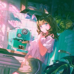 This is a pixiv picture whose title is Magic Hour.