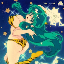 This is a pixiv picture whose title is [RETRO] Lum [URUSEI YATSURA].