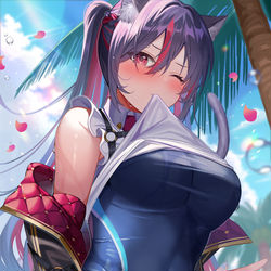 This is a pixiv picture whose title is nya🐈.