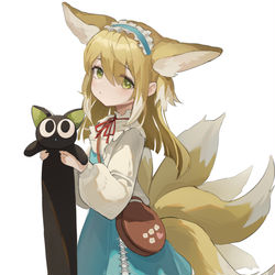 This is a pixiv picture whose title is 铃兰和罗小小小小黑.