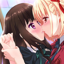 This is a pixiv picture whose title is ちさたきキス.