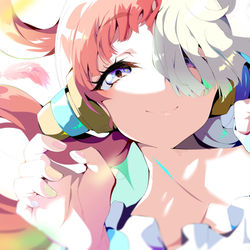 This is a pixiv picture whose title is 🎶.