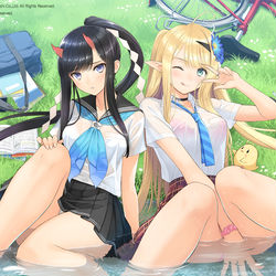 This is a pixiv picture whose title is アズールレーン5周年記念イラスト.