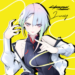 This is a pixiv picture whose title is Netrunner Lucy.