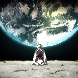 This is a pixiv picture whose title is Lucy Alone.